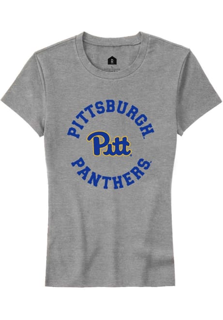 Pitt Panthers Grey Rally Circle Arch Short Sleeve T-Shirt