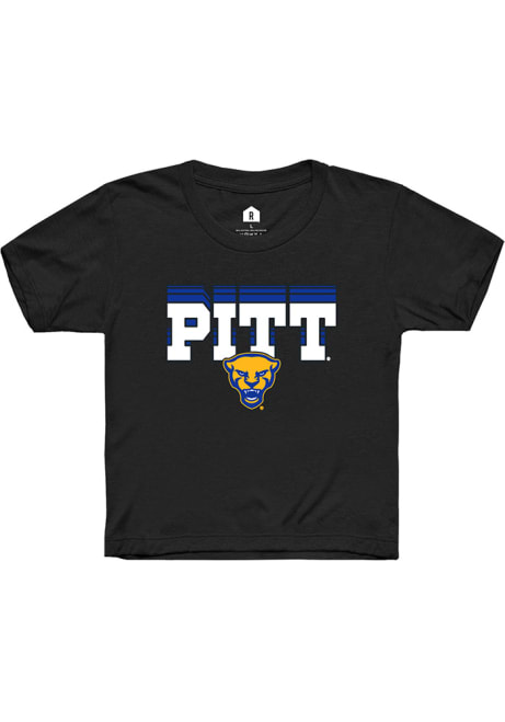 Pitt Panthers Black Rally Repeat Short Sleeve T-Shirt