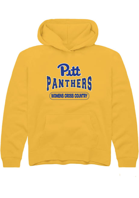 Youth Pitt Panthers Gold Rally Womens Cross Country Long Sleeve Hooded Sweatshirt