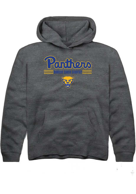 Youth Pitt Panthers Charcoal Rally Womens Cross Country Long Sleeve Hooded Sweatshirt