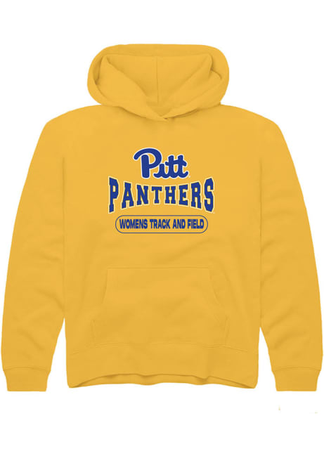 Youth Pitt Panthers Gold Rally Womens Track and Field Long Sleeve Hooded Sweatshirt