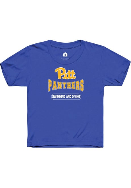 Youth Pitt Panthers Blue Rally Swimming and Diving Short Sleeve T-Shirt