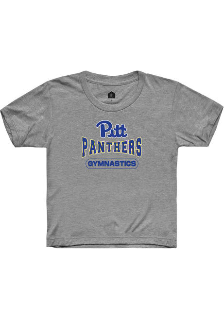 Youth Pitt Panthers Grey Rally Gymnastics Wordmark Short Sleeve T-Shirt