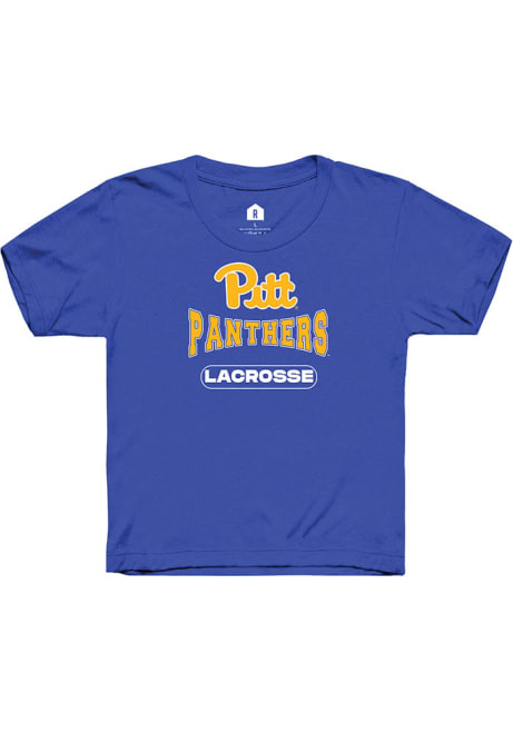 Youth Pitt Panthers Blue Rally Lacrosse Short Sleeve T-Shirt