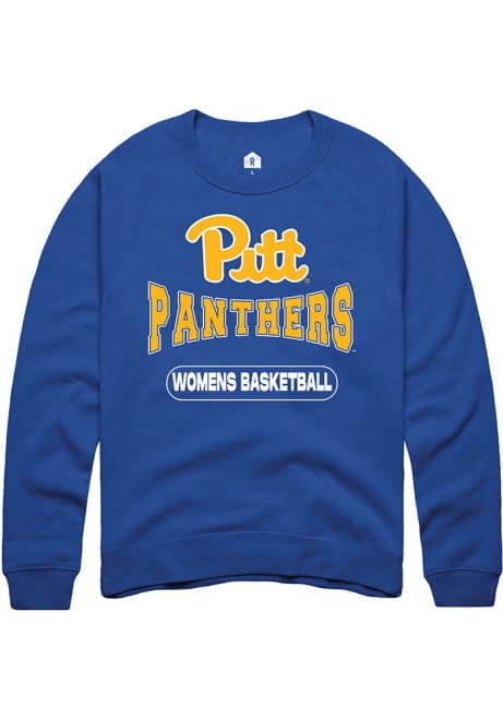 Mens Pitt Panthers Blue Rally Womens Basketball Crew Sweatshirt