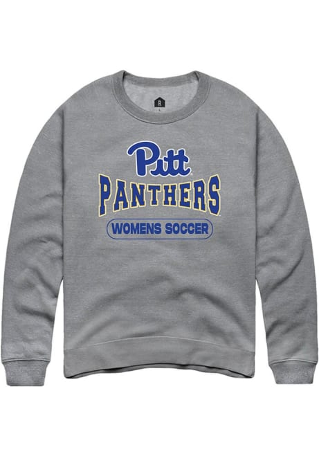 Mens Pitt Panthers Grey Rally Womens Soccer Wordmark Crew Sweatshirt