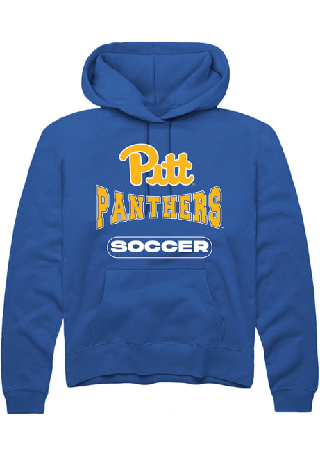 Mens Pitt Panthers Blue Rally Soccer Hooded Sweatshirt