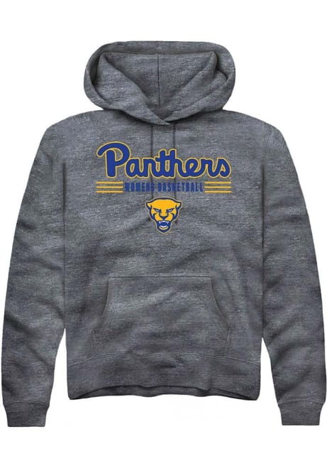 Mens Pitt Panthers Charcoal Rally Womens Basketball Hooded Sweatshirt