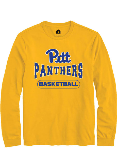 Mens Pitt Panthers Gold Rally Basketball Tee