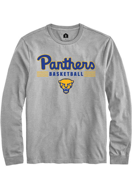 Mens Pitt Panthers Grey Rally Basketball Tee