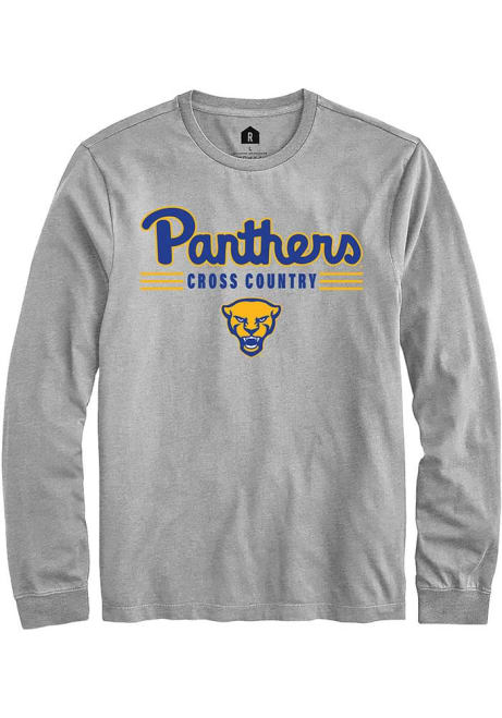 Mens Pitt Panthers Grey Rally Cross Country Tee