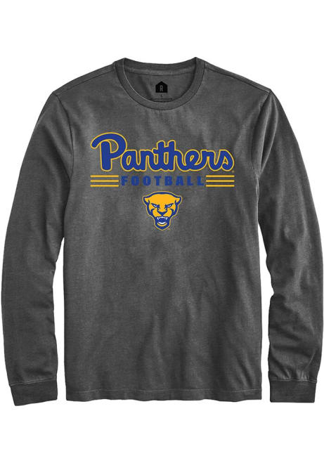 Mens Pitt Panthers Charcoal Rally Football Tee