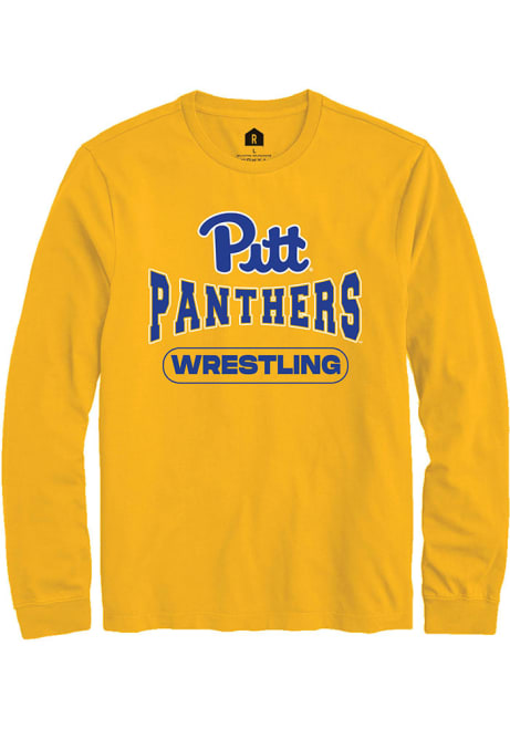 Mens Pitt Panthers Gold Rally Wrestling Tee