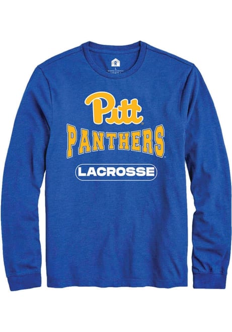 Mens Pitt Panthers Blue Rally Lacrosse Tee