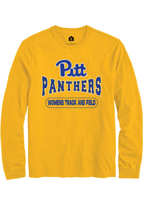 Mens Pitt Panthers Gold Rally Womens Track and Field Tee