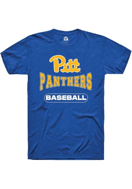 Pitt Panthers Blue Rally Baseball Royal Short Sleeve T Shirt