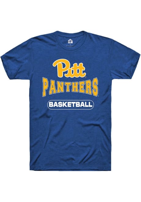 Pitt Panthers Blue Rally Basketball Short Sleeve T Shirt