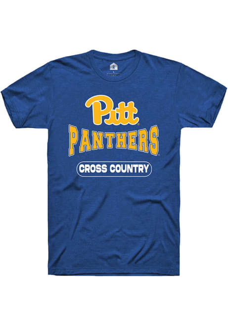 Pitt Panthers Blue Rally Cross Country Short Sleeve T Shirt