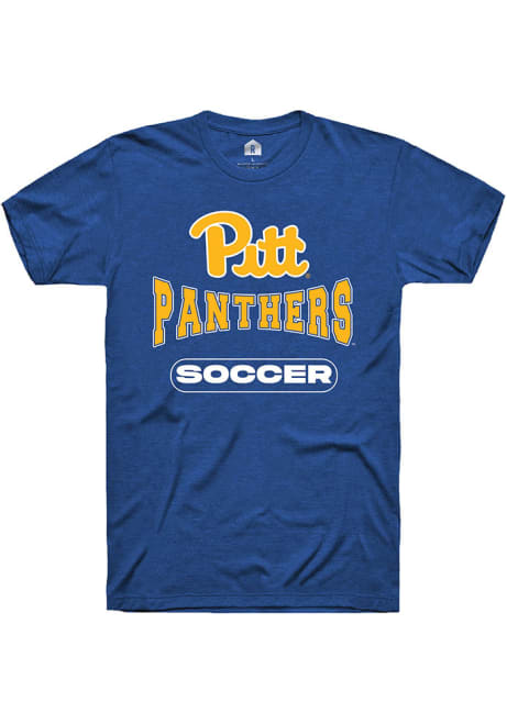 Pitt Panthers Blue Rally Soccer Short Sleeve T Shirt