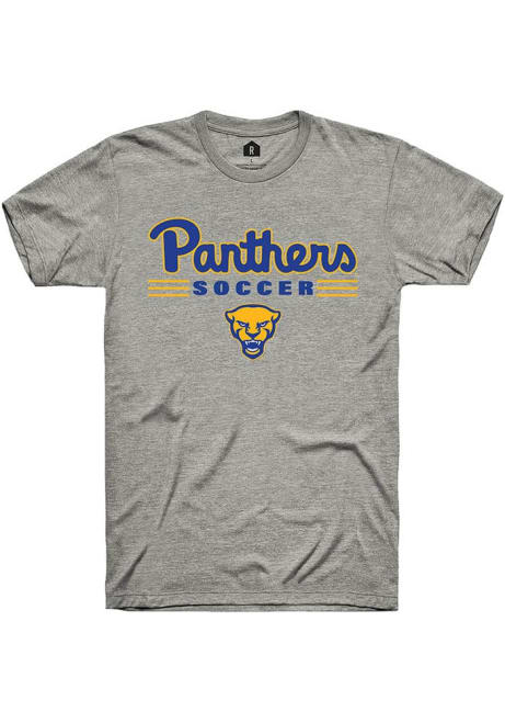 Pitt Panthers Grey Rally Soccer Short Sleeve T Shirt