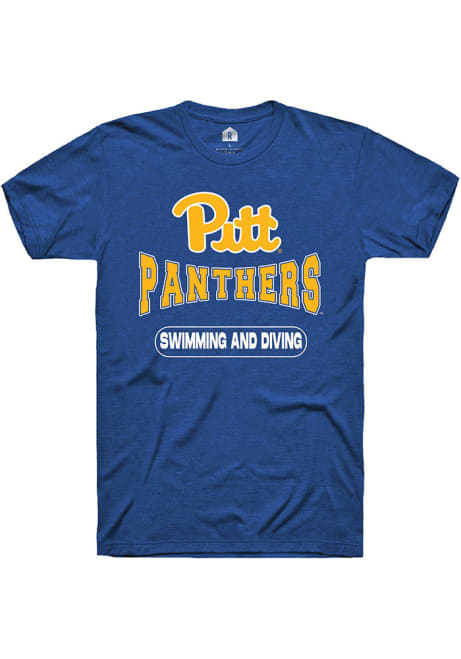 Pitt Panthers Blue Rally Swimming and Diving Short Sleeve T Shirt