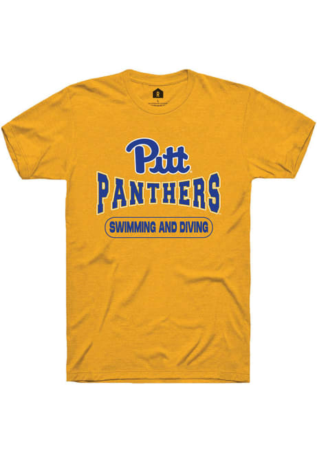 Pitt Panthers Gold Rally Swimming and Diving Short Sleeve T Shirt