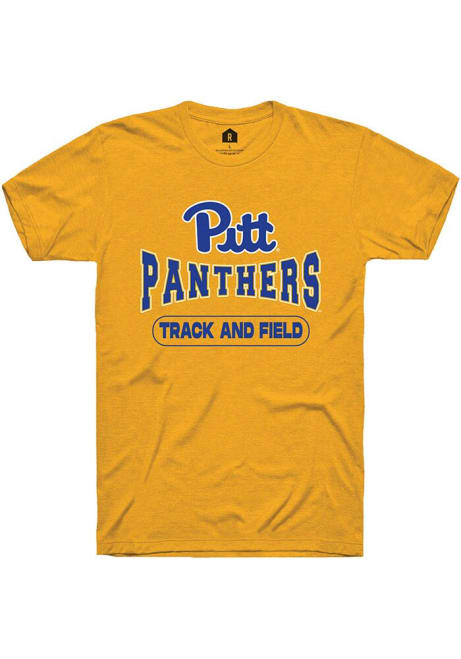 Pitt Panthers Gold Rally Track and Field Short Sleeve T Shirt