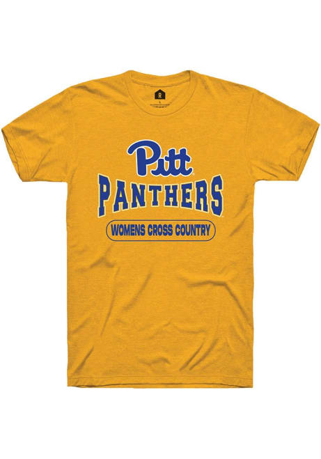 Pitt Panthers Gold Rally Womens Cross Country Short Sleeve T Shirt