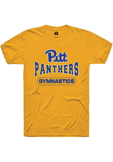 Pitt Panthers Gold Rally Gymnastics Short Sleeve T Shirt