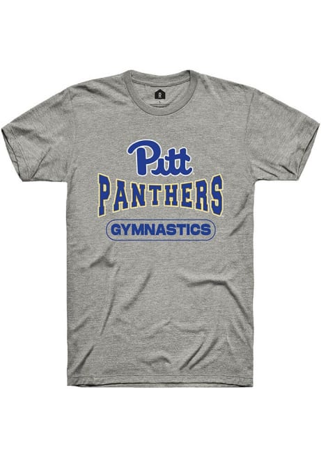 Pitt Panthers Grey Rally Gymnastics Wordmark Short Sleeve T Shirt