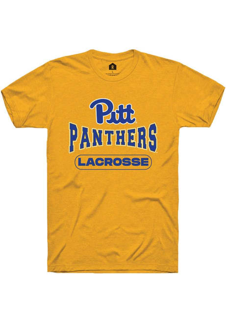 Pitt Panthers Gold Rally Lacrosse Short Sleeve T Shirt