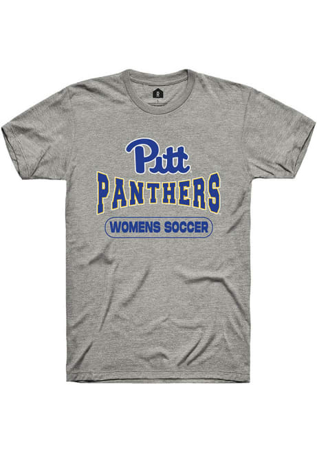 Pitt Panthers Grey Rally Womens Soccer Wordmark Short Sleeve T Shirt