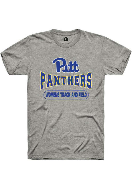 Pitt Panthers Grey Rally Womens Track & Field Wordmark Short Sleeve T Shirt