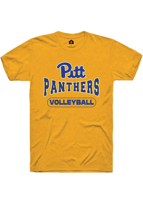 Pitt Panthers Gold Rally Volleyball Short Sleeve T Shirt