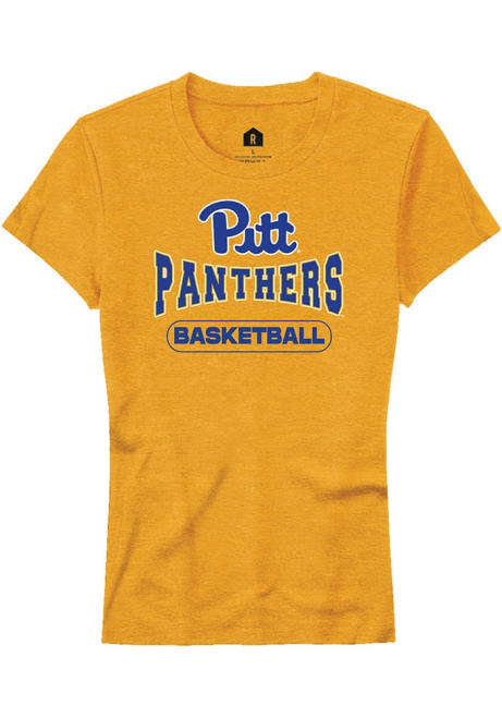 Pitt Panthers Gold Rally Basketball Short Sleeve T-Shirt