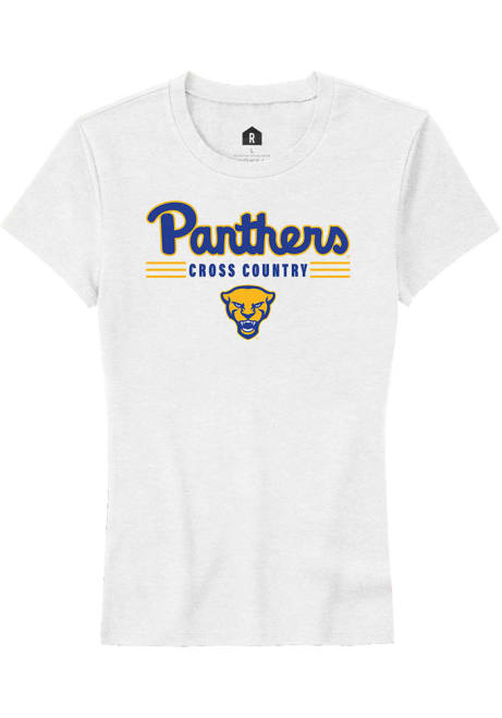 Pitt Panthers White Rally Cross Country Short Sleeve T-Shirt