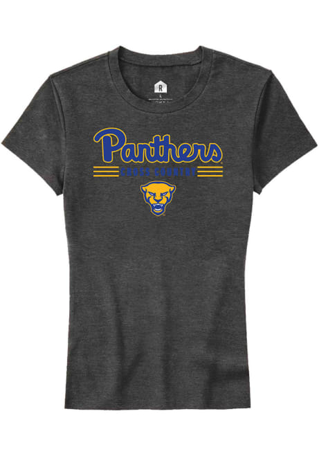 Pitt Panthers Charcoal Rally Cross Country Short Sleeve T-Shirt