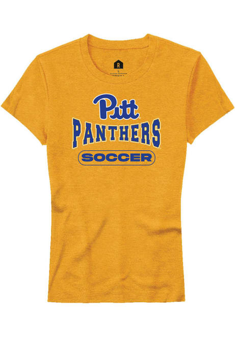 Pitt Panthers Gold Rally Soccer Short Sleeve T-Shirt