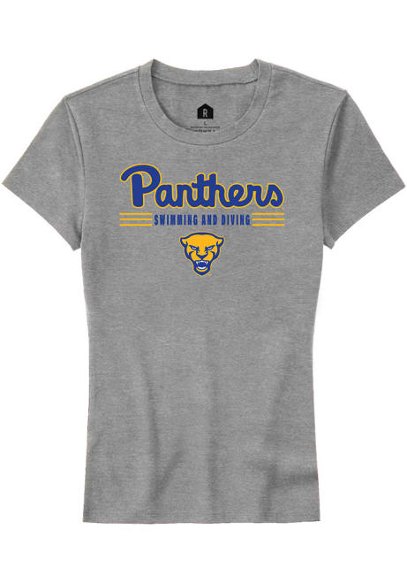 Pitt Panthers Grey Rally Swimming & Diving Short Sleeve T-Shirt