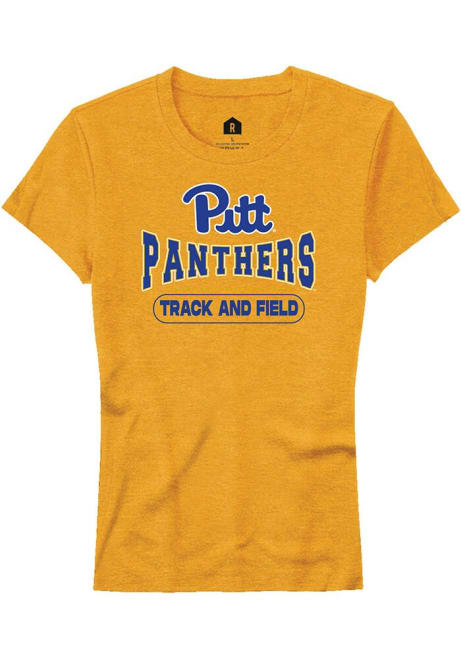 Pitt Panthers Gold Rally Track and Field Short Sleeve T-Shirt