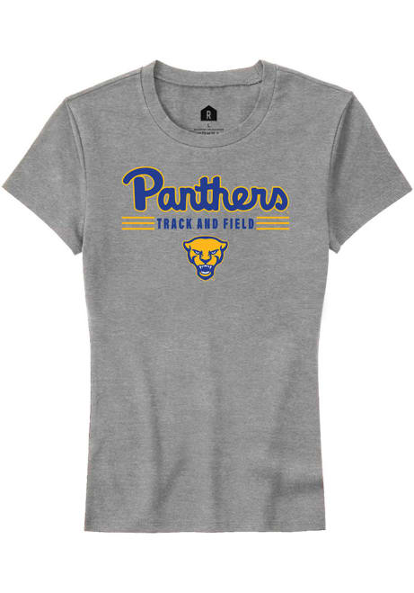 Pitt Panthers Grey Rally Track and Field Short Sleeve T-Shirt