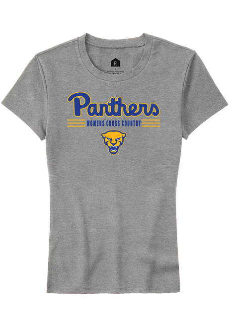 Pitt Panthers Grey Rally Womens Cross Country Short Sleeve T-Shirt