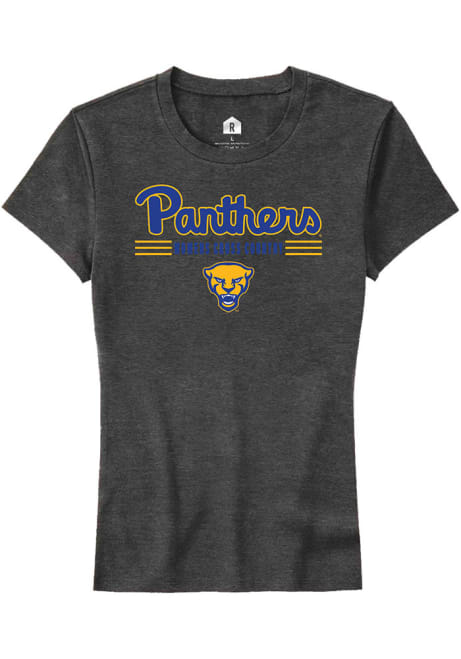 Pitt Panthers Charcoal Rally Womens Cross Country Short Sleeve T-Shirt