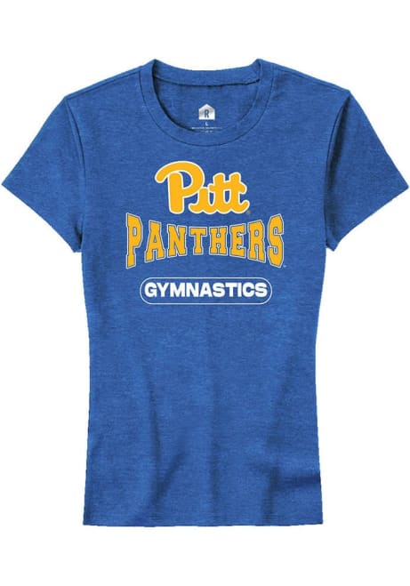 Pitt Panthers Blue Rally Gymnastics Short Sleeve T-Shirt