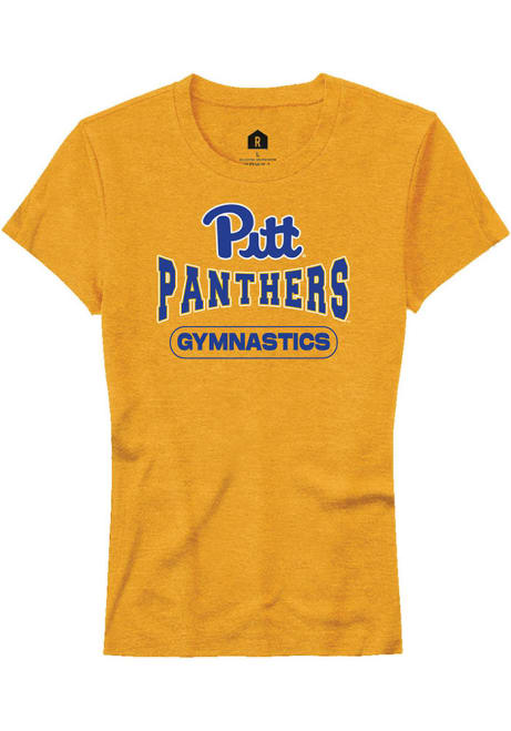 Pitt Panthers Gold Rally Gymnastics Short Sleeve T-Shirt