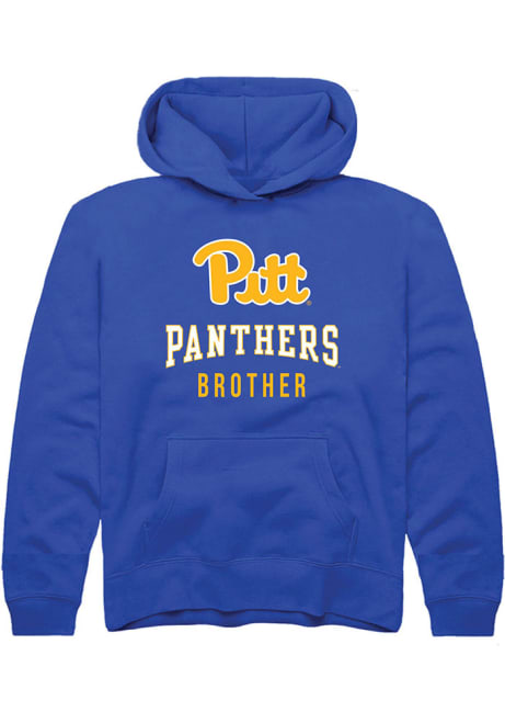 Youth Pitt Panthers Blue Rally Brother Long Sleeve Hooded Sweatshirt