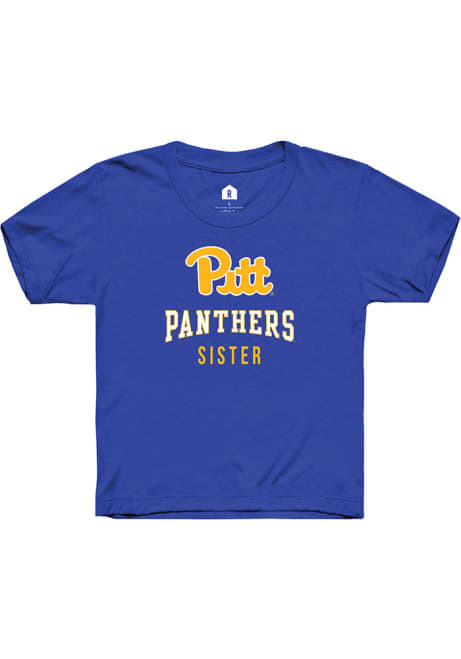 Youth Pitt Panthers Blue Rally Sister Short Sleeve T-Shirt