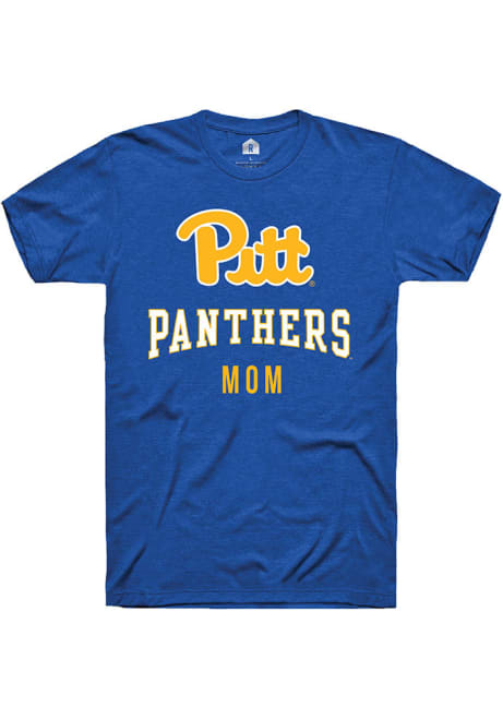 Pitt Panthers Blue Rally Mom Royal Short Sleeve T Shirt