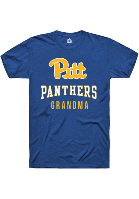 Pitt Panthers Blue Rally Grandma Short Sleeve T Shirt