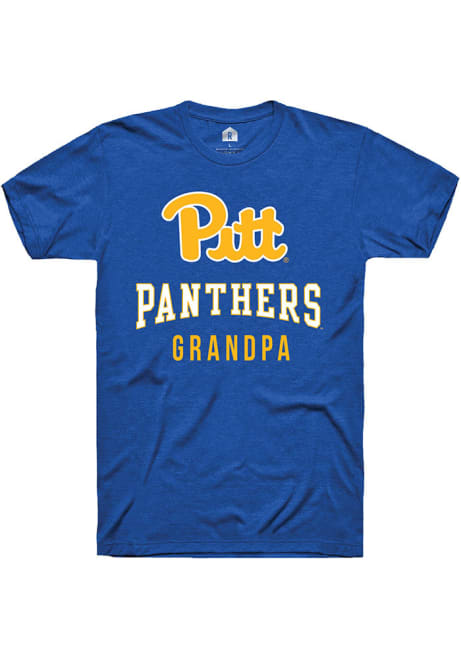 Pitt Panthers Blue Rally Grandpa Royal Short Sleeve T Shirt